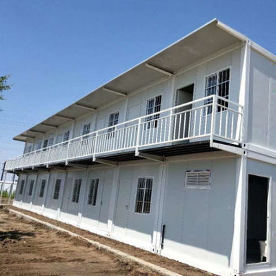 Q235B Galvanized Steel Expandable Modular House 2 Storey Expandable Prefab Homes