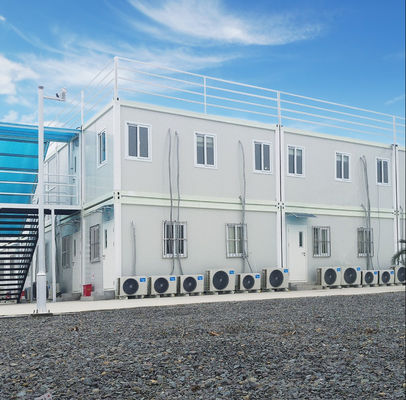 Plywood Floor Container House Prefab Container Homes With EPS Sandwich Panel Wall