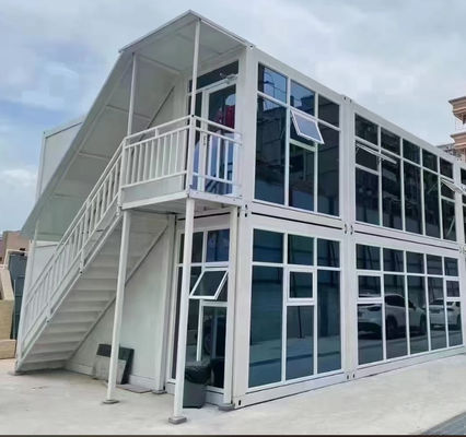 Steel Door Prefabricated Container House 20ft 40ft Modular Steel Container Homes