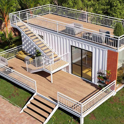 Easy Assemble Prefabricated Container House With Laminate Or Wooden Flooring