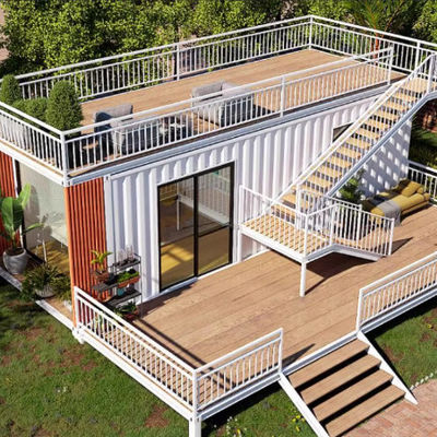 Easy Assemble Prefabricated Container House With Laminate Or Wooden Flooring